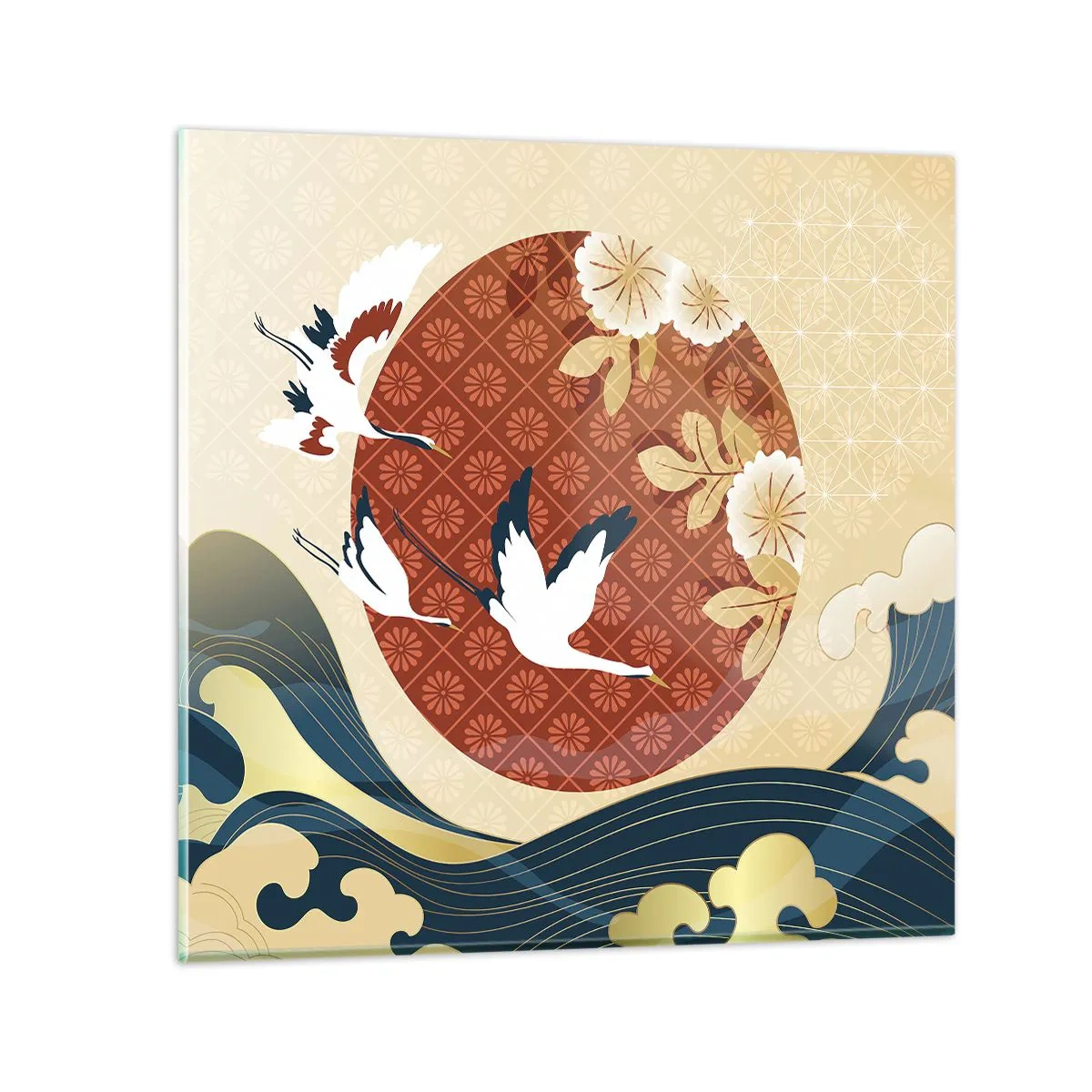 Glasbild - Bild auf glas - Japanisches Märchen - 40x40 cm
