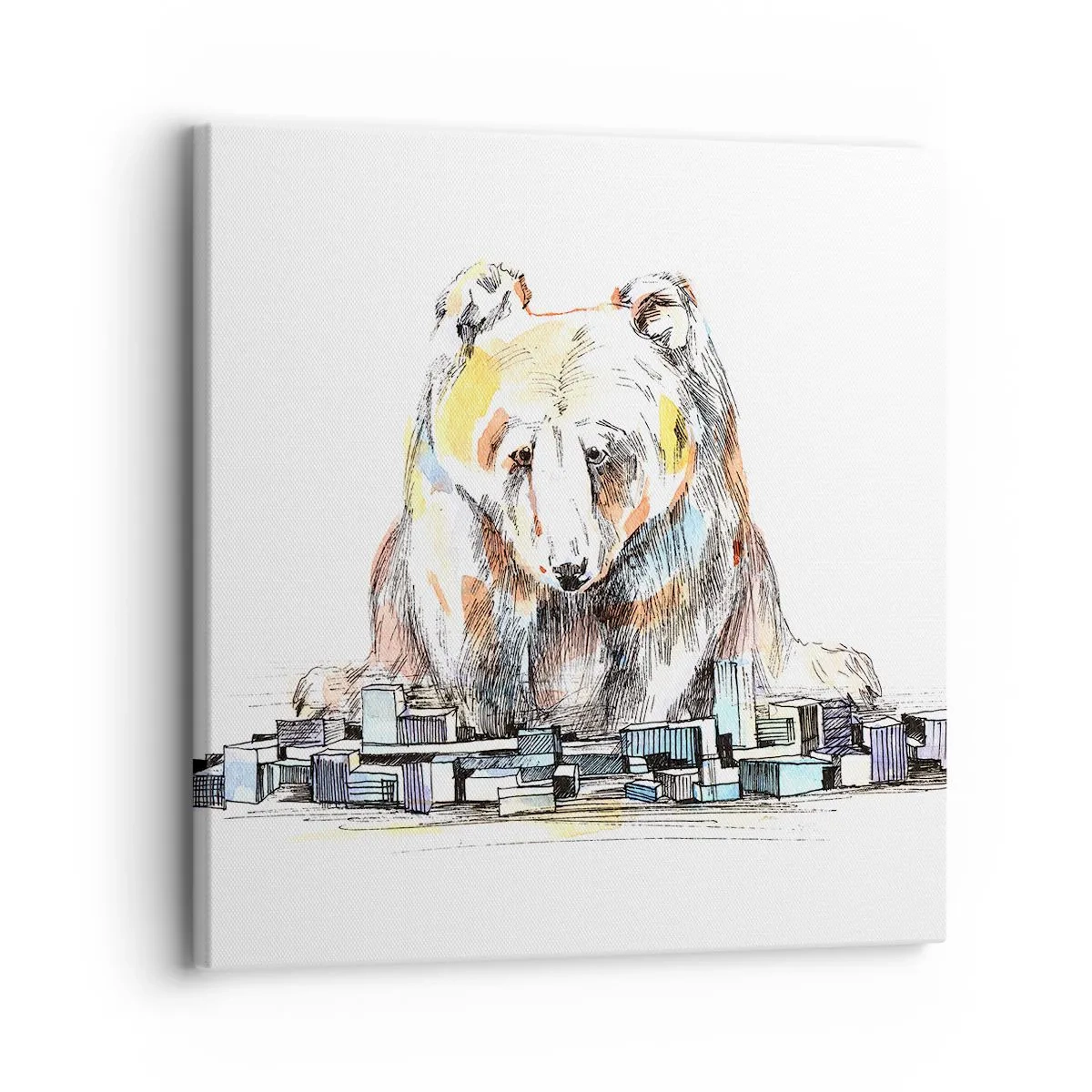 Bild auf Leinwand - Leinwandbild - Wie kann man so leben? - 30x30 cm