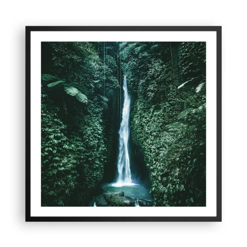 Poster in einem schwarzem Rahmen - Tropisches Spa - 60x60 cm