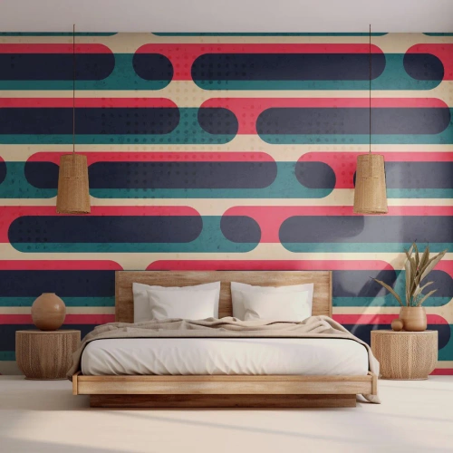 Fototapete Standard Eco - In die Tiefe und vorwärts - Abstraktion, Stück, Moderne Kunst - 200x140 cm