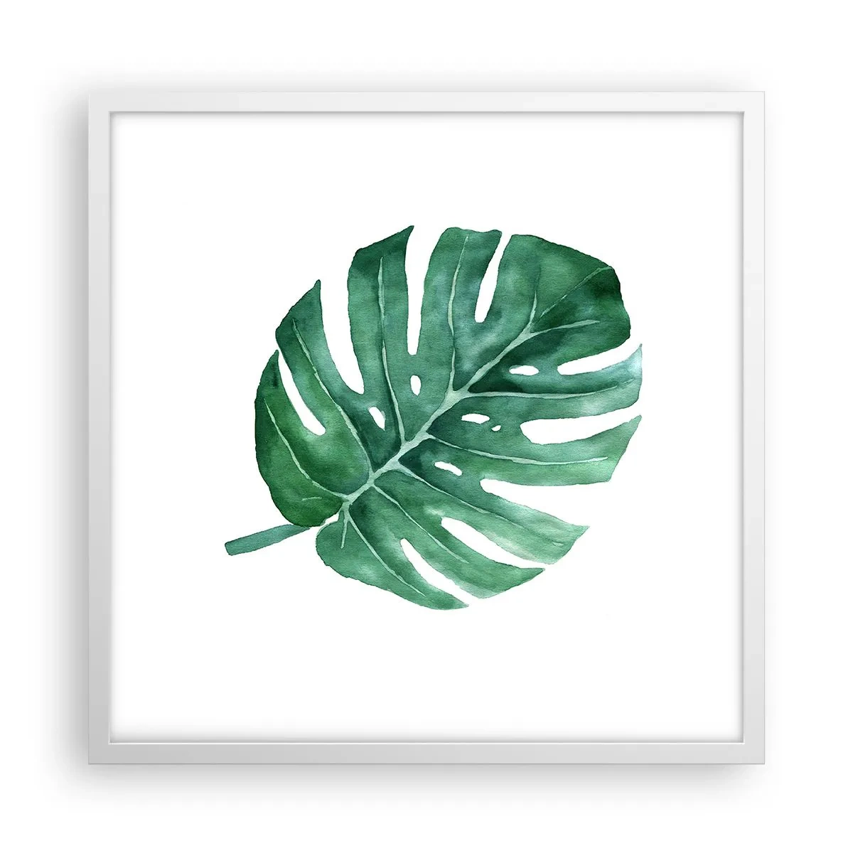 Poster in einem weißen Rahmen - Grünes Konzept - 50x50 cm