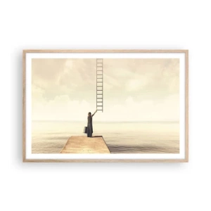 Poster in einem Rahmen aus heller Eiche - Eine magische Reise - 91x61 cm