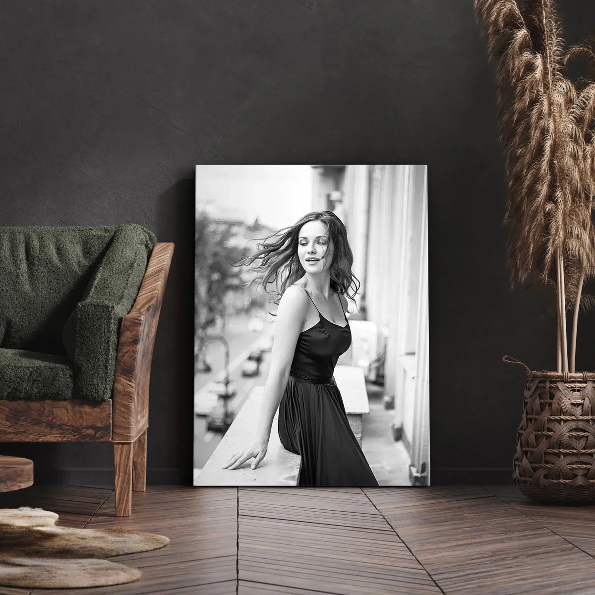 Bild auf Leinwand - Leinwandbild - Bestimmt ein Pariser - 65x120 cm