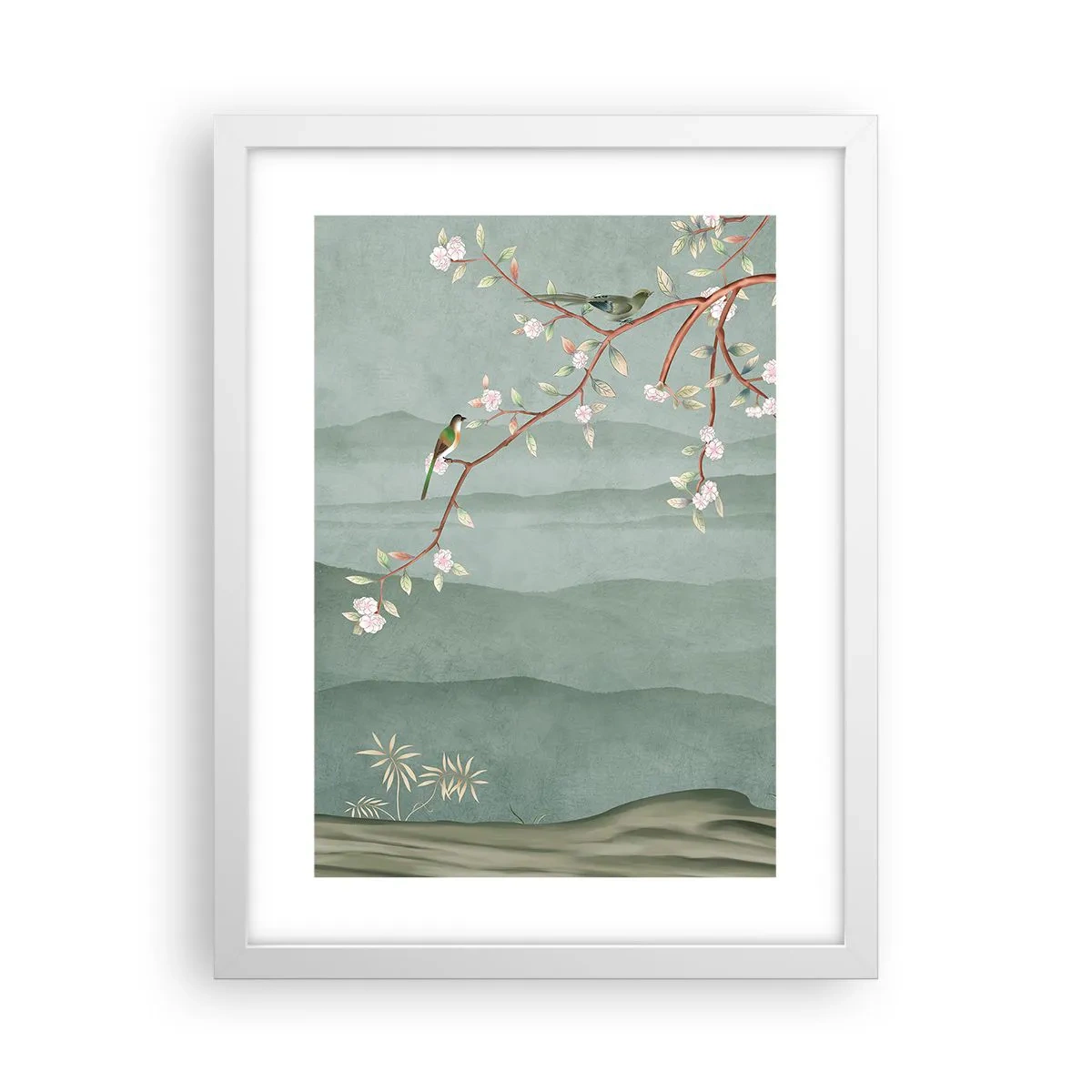 Poster in einem weißen Rahmen - Frühling, oh, du bist es - 30x40 cm