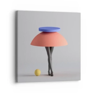 Bild auf Leinwand - Leinwandbild - Surrealistische Komposition - 30x30 cm