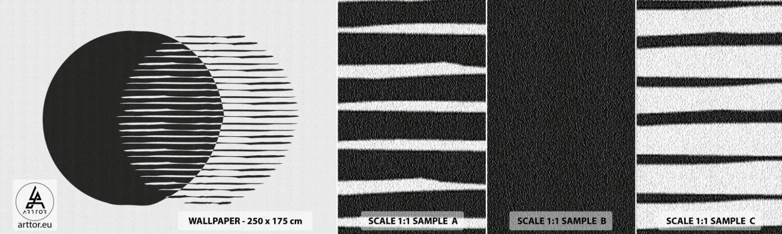 Fototapetenmuster Standard Eco - Sein Alter Ego - Sonne, Räder, Boho - 100x30 cm