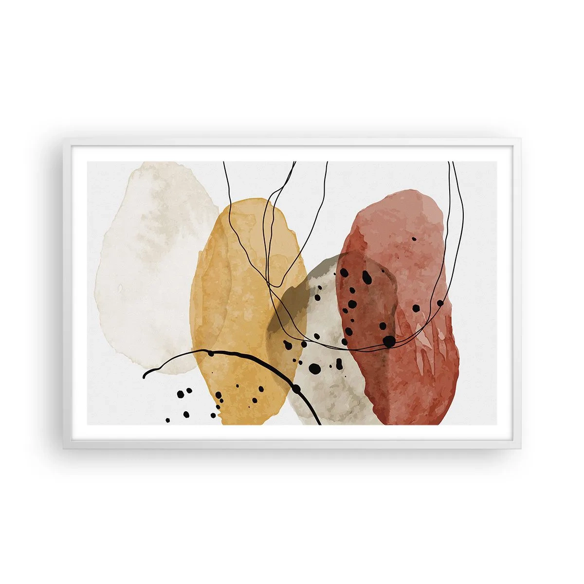 Poster in einem weißen Rahmen - Wie leichte, transparente Luft - 91x61 cm