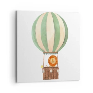 Bild auf Leinwand - Leinwandbild - Leons Reisen - 60x60 cm