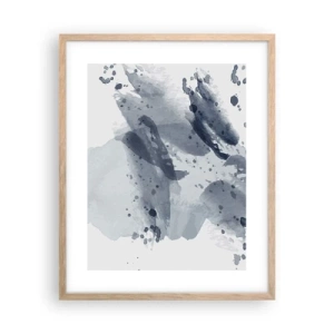 Poster in einem Rahmen aus heller Eiche - Eine Studie über die Natur des Wassers - 40x50 cm