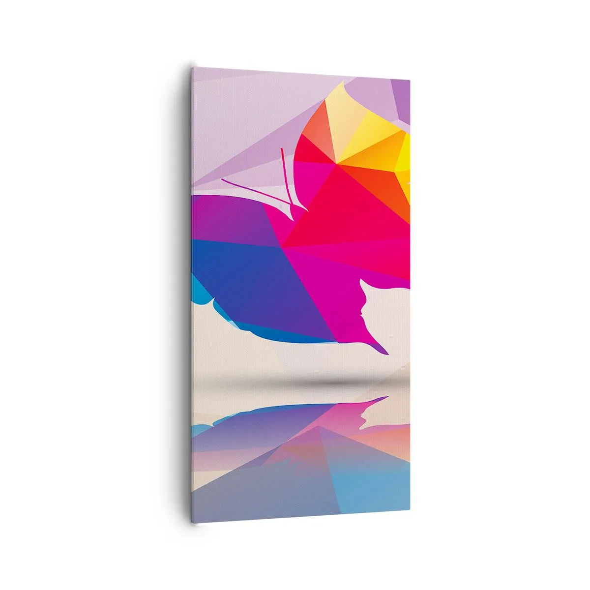 Bild auf Leinwand - Leinwandbild - Regenbogenschmetterling - 65x120 cm
