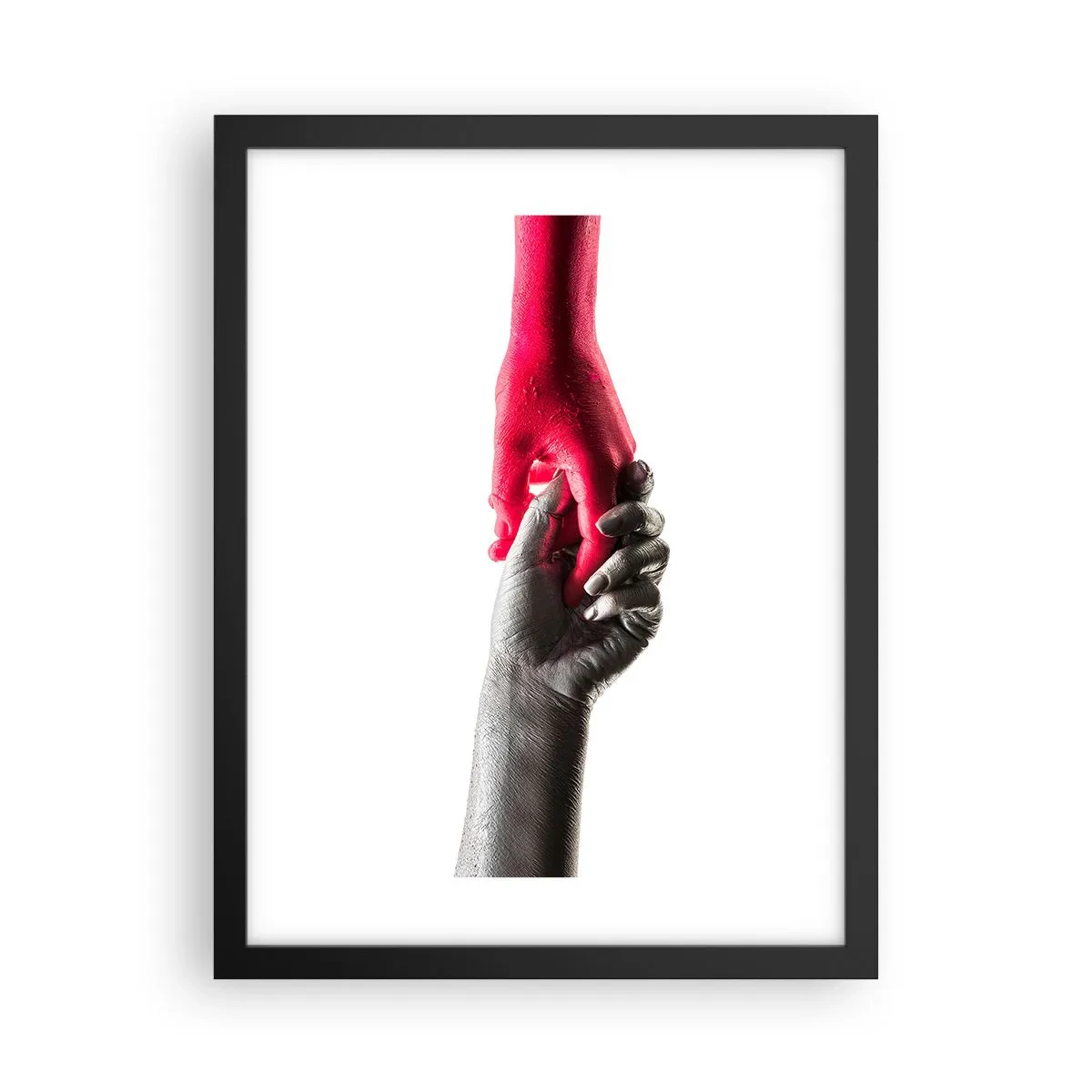 Poster in einem schwarzem Rahmen - Gemeinsam, obwohl anders - 30x40 cm