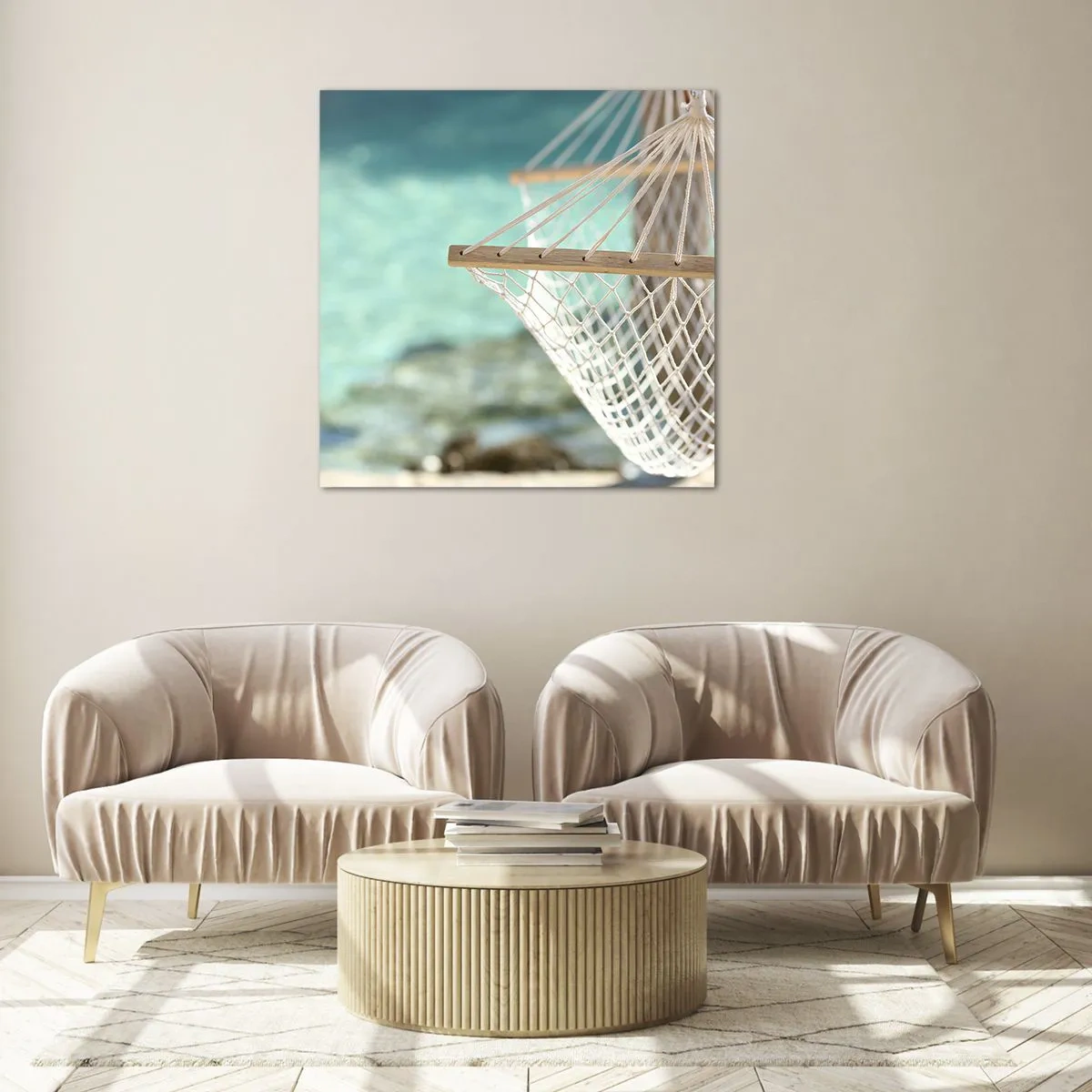 Glasbild - Bild auf glas - Zeit zum Entspannen - 40x40 cm