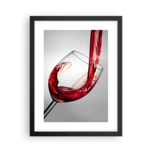 Poster in einem schwarzem Rahmen - Farbe – Bewegung – Klang - 30x40 cm