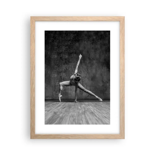 Poster in einem Rahmen aus heller Eiche - Das Ideal des Gleichgewichts - 30x40 cm
