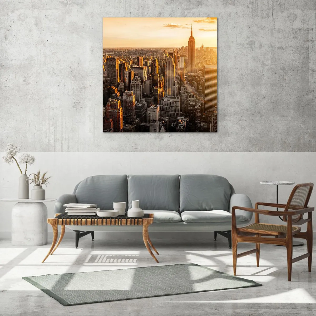 Glasbild - Bild auf glas - In der Sonne wachsen - 60x60 cm