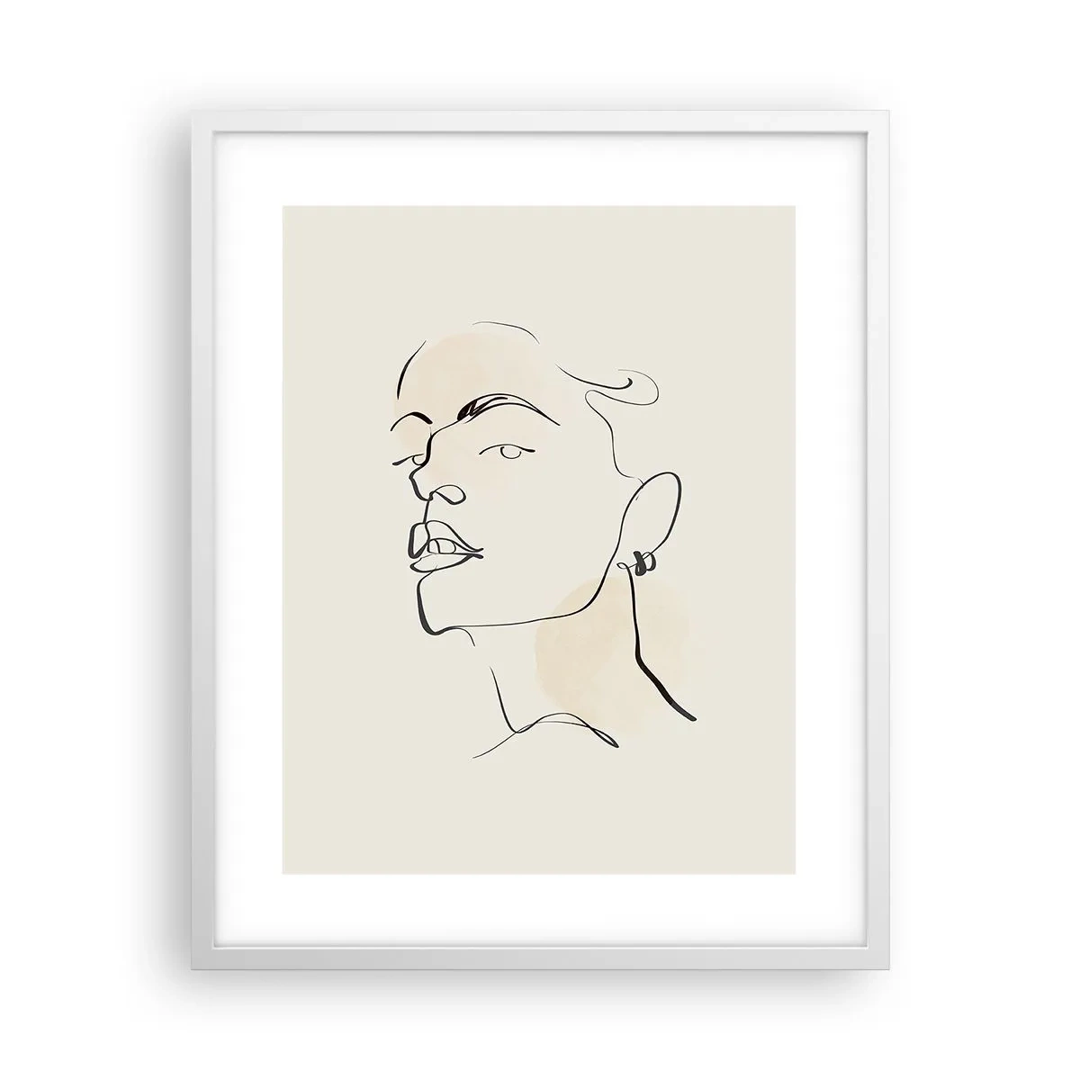 Poster in einem weißen Rahmen - Ein stolzer Blick - 40x50 cm