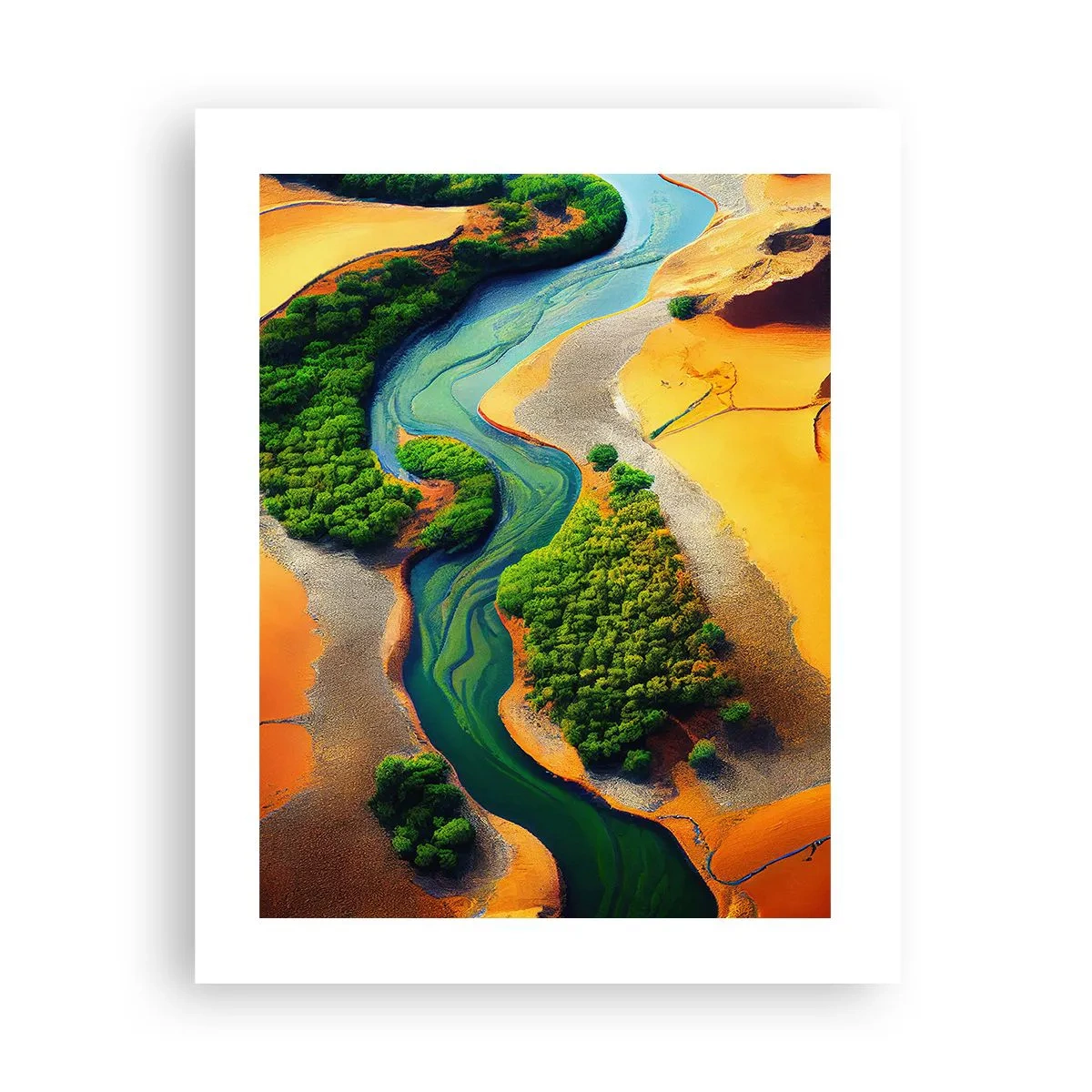 Poster - Lebensspendender Fluss - 40x50 cm