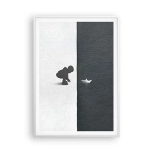 Poster in einem weißen Rahmen - Tolle Expedition - 70x100 cm