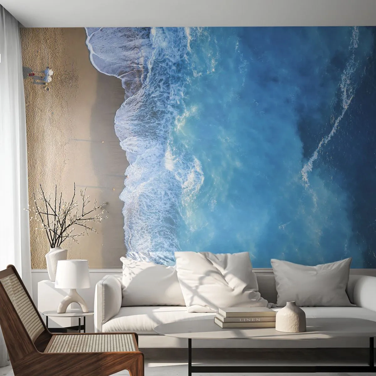 Fototapete Standard Eco - Die Kraft des Blaus - Landschaft, Strand, Meer - 500x350 cm