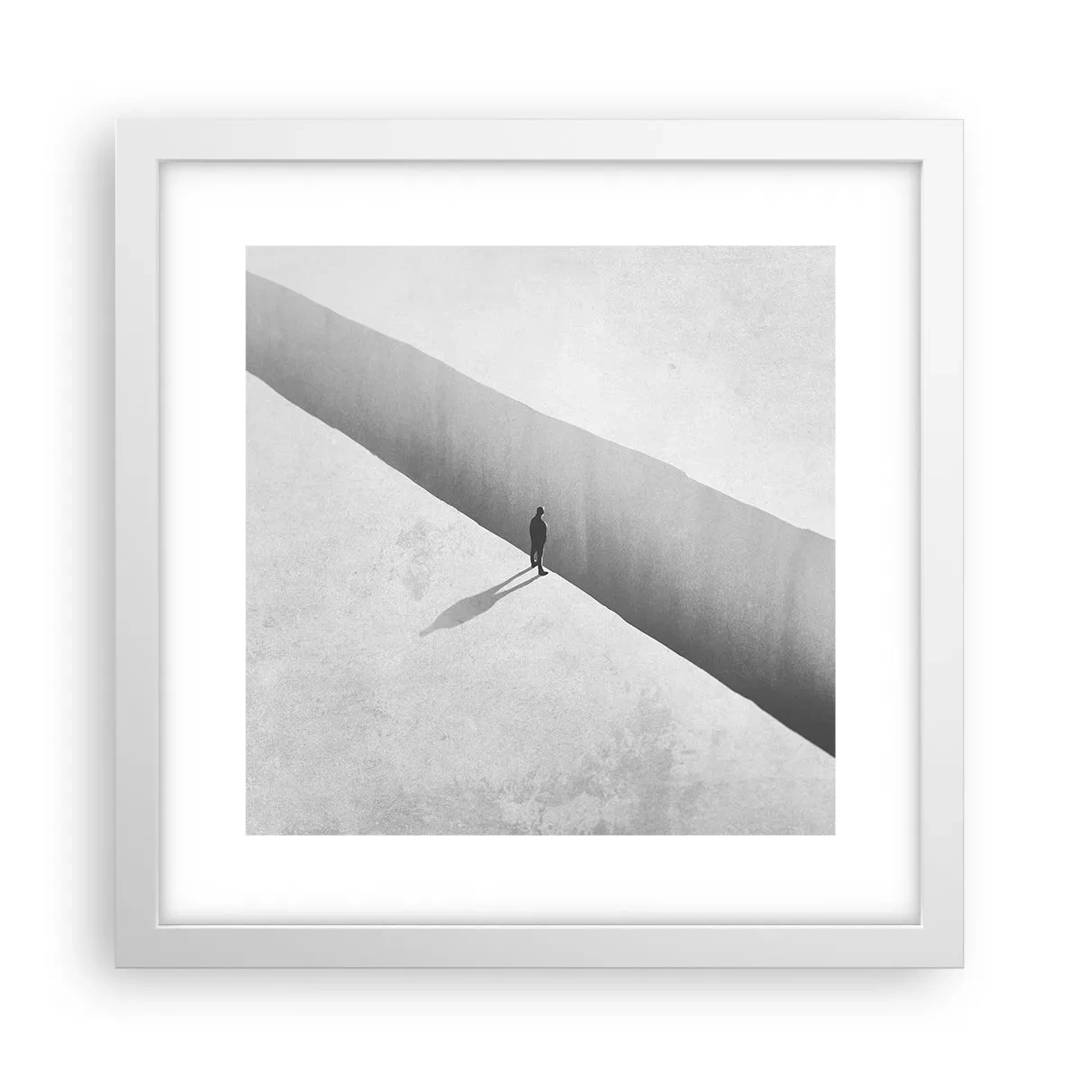 Poster in einem weißen Rahmen - Klares Ziel - 30x30 cm