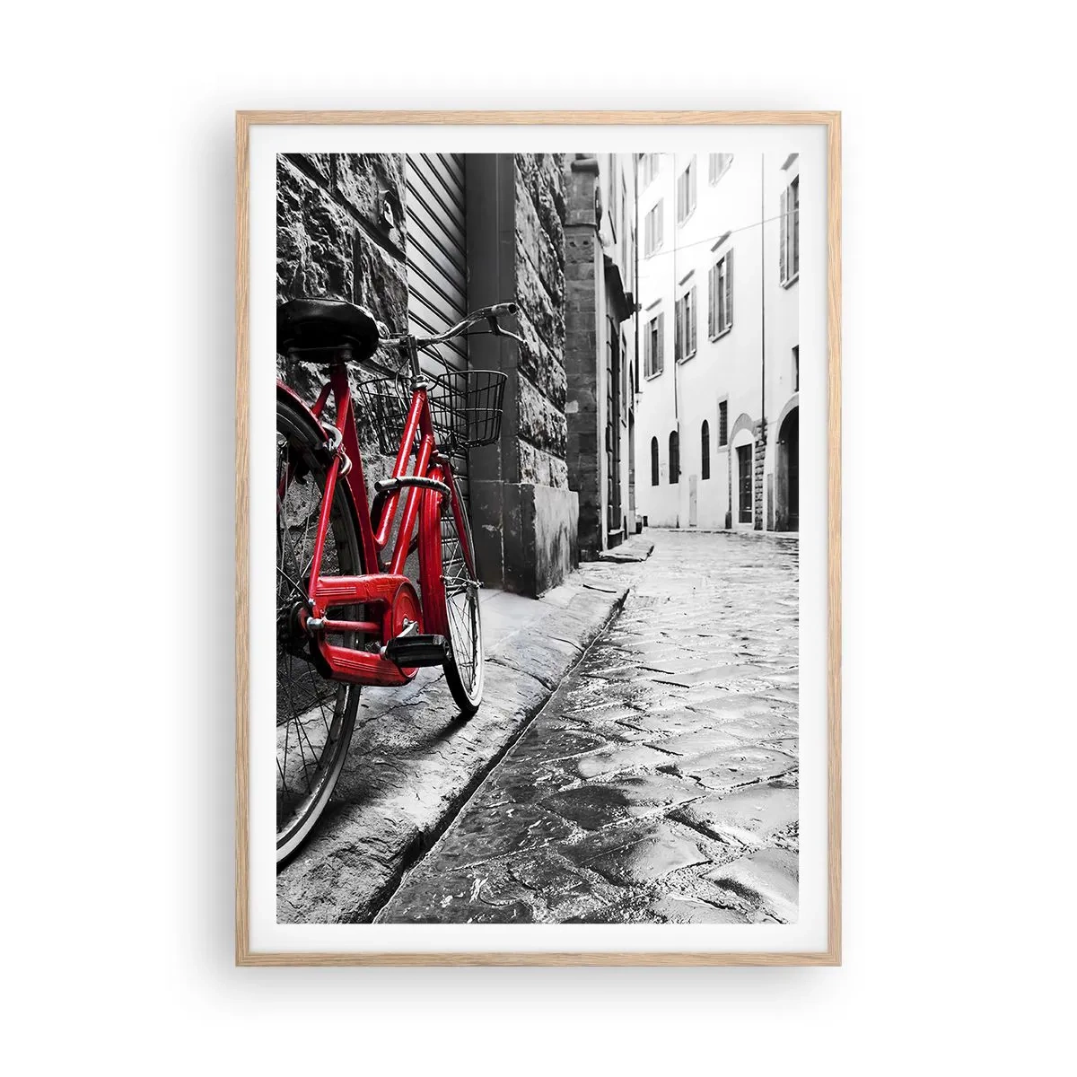 Poster in einem Rahmen aus heller Eiche - Wahre Schönheit wird nicht alt - 70x100 cm