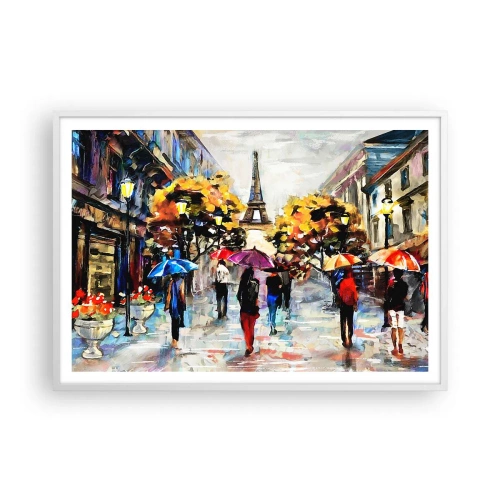 Poster in einem weißen Rahmen - Besonders schön im Herbst - 100x70 cm