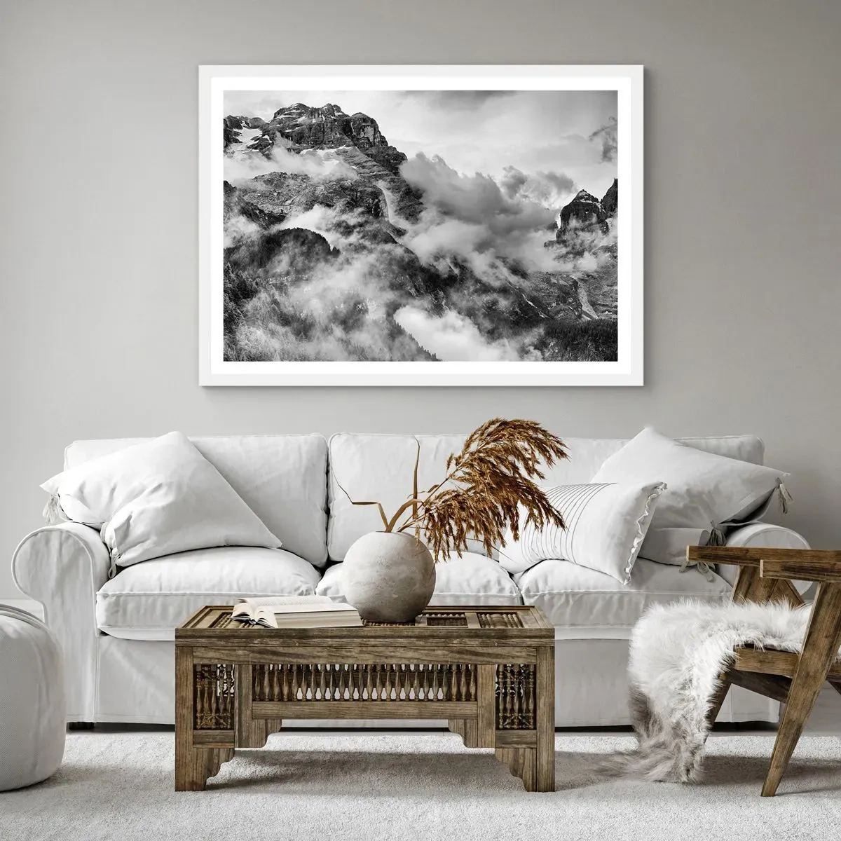 Poster in einem weißen Rahmen - Schön und grausam - 40x30 cm