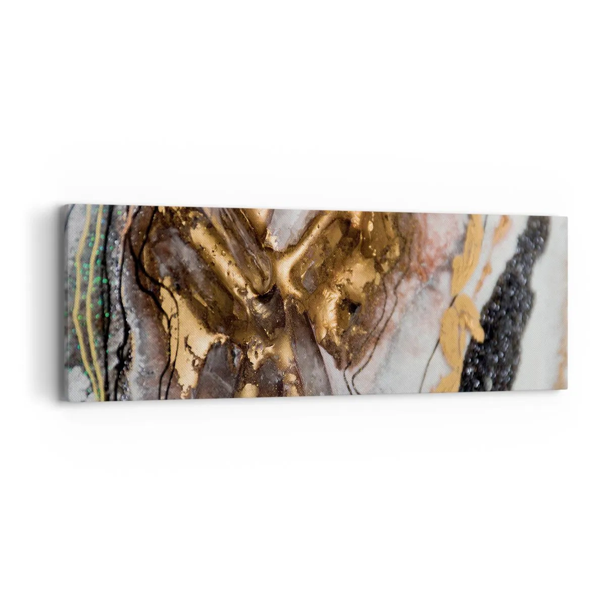Bild auf Leinwand - Leinwandbild - Das Element der Erde - 90x30 cm