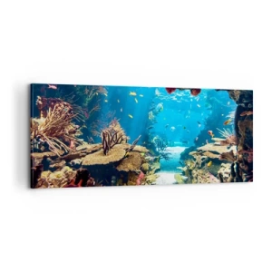 Bild auf Leinwand - Leinwandbild - Du hast es noch nicht einmal geträumt - 100x40 cm