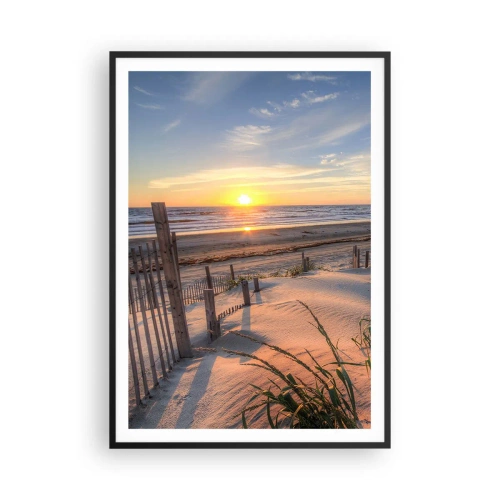 Poster in einem schwarzem Rahmen - Schein und Schatten des Windes - 70x100 cm