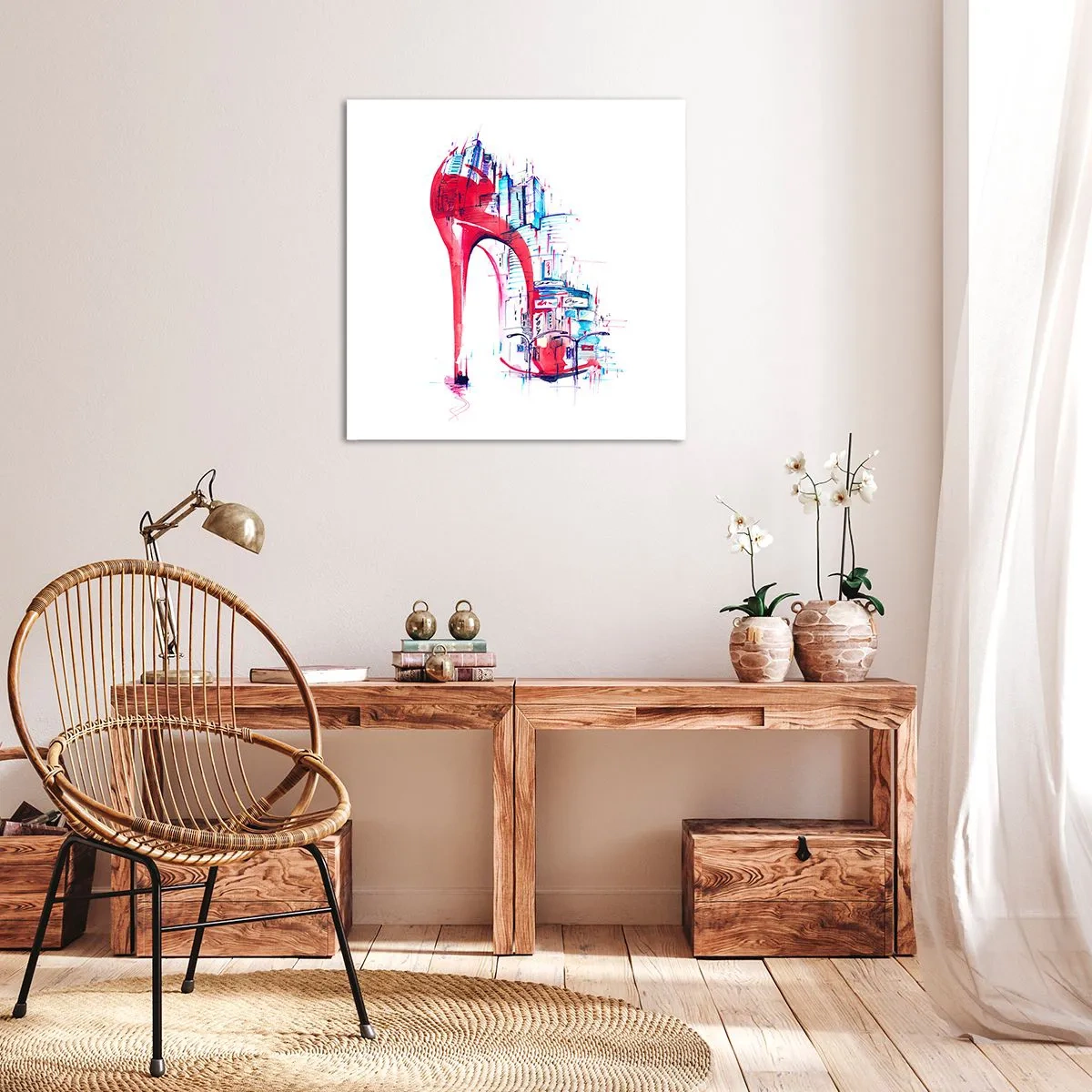 Bild auf Leinwand - Leinwandbild - Ein Großstadt-Dandy - 60x60 cm