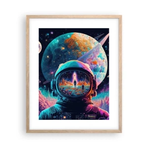 Poster in einem Rahmen aus heller Eiche - Philosophen haben nicht davon geträumt - 40x50 cm