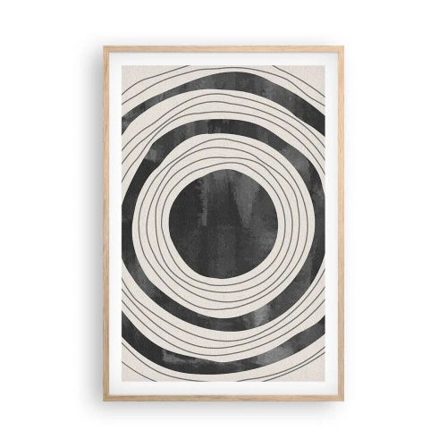 Poster in einem Rahmen aus heller Eiche - Auf den Punkt gebracht - 61x91 cm