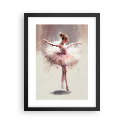 Poster in einem schwarzem Rahmen - Wie ein junger Vogel - 30x40 cm