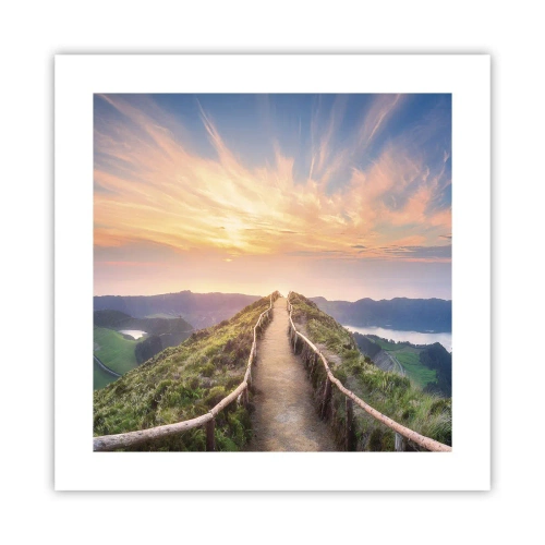 Poster - Nah am Himmel - 40x40 cm