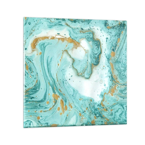 Glasbild - Bild auf glas - Unter der großen Welle der Edo-Ära - 50x50 cm