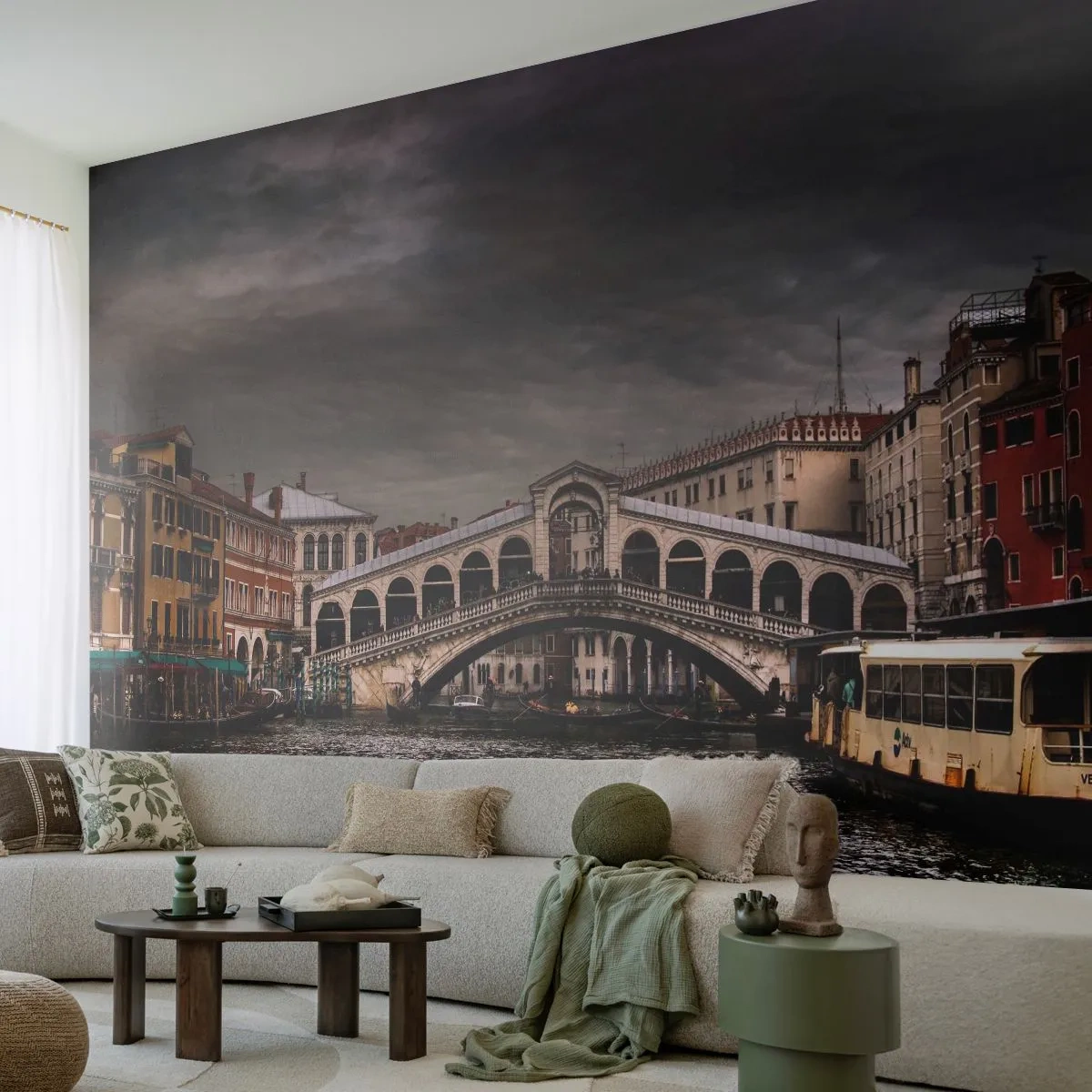 Fototapete Standard Eco - Das Versprechen eines venezianischen Abends - Stadt, Venedig, Brücke - 400x280 cm