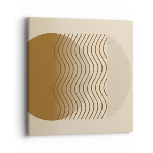 Bild auf Leinwand - Leinwandbild - Zur Entstehung geometrischer Figuren - 40x40 cm