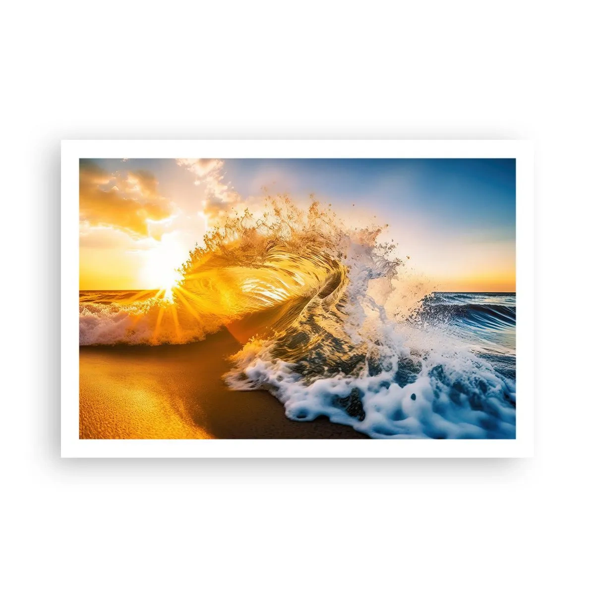 Poster - Spaß im Sand - 91x61 cm