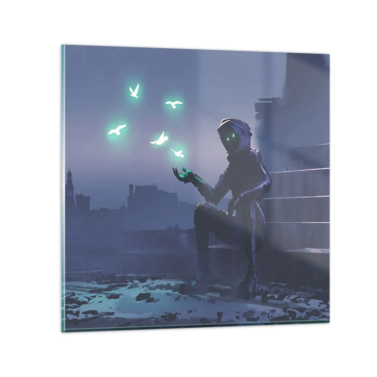 Glasbild - Bild auf glas - Das Leben wird zurückkommen - 50x50 cm