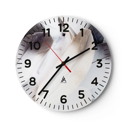 Wanduhr - Glasuhr - Fast engelhaft - 30x30 cm