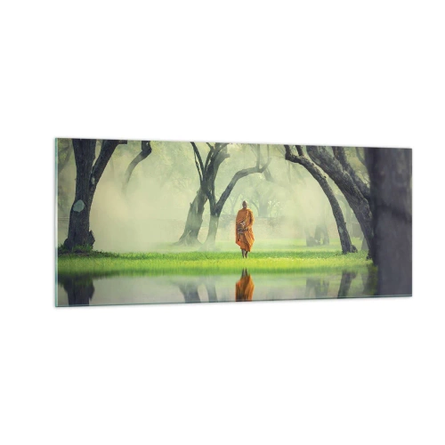 Glasbild - Bild auf glas - Auf dem Weg zur Erleuchtung - 100x40 cm