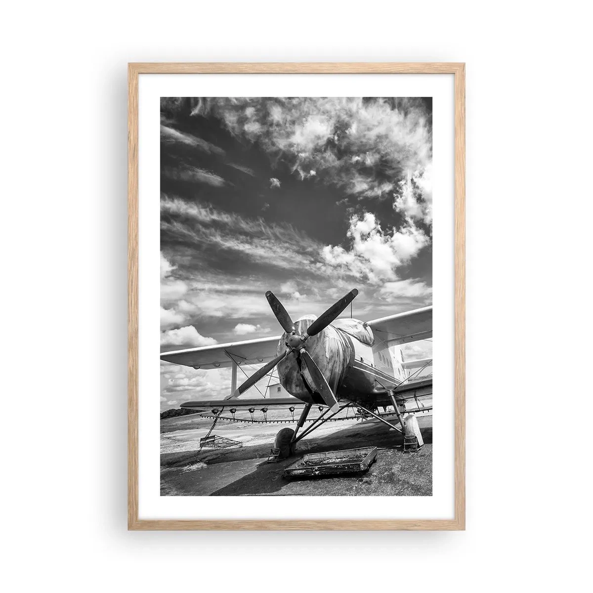 Poster in einem Rahmen aus heller Eiche - Ich kann es kaum erwarten! - 50x70 cm