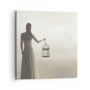 Bild auf Leinwand - Leinwandbild - Sei frei - 70x70 cm