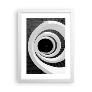 Poster in einem weißen Rahmen - Zum Kern der Sache - 30x40 cm