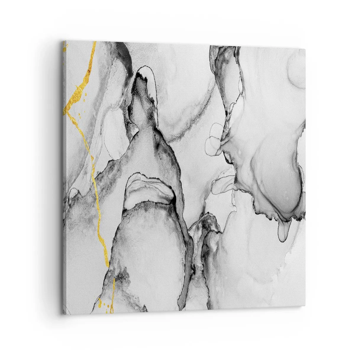 Bild auf Leinwand - Leinwandbild - Komposition mit Goldmotiv - 60x60 cm