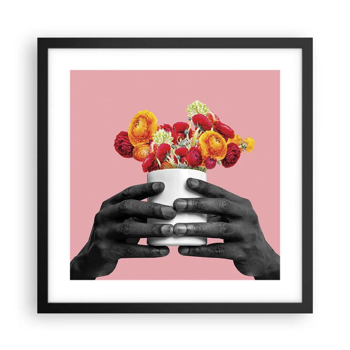 Poster in einem schwarzem Rahmen - Die Apotheose des Lebens - 40x40 cm