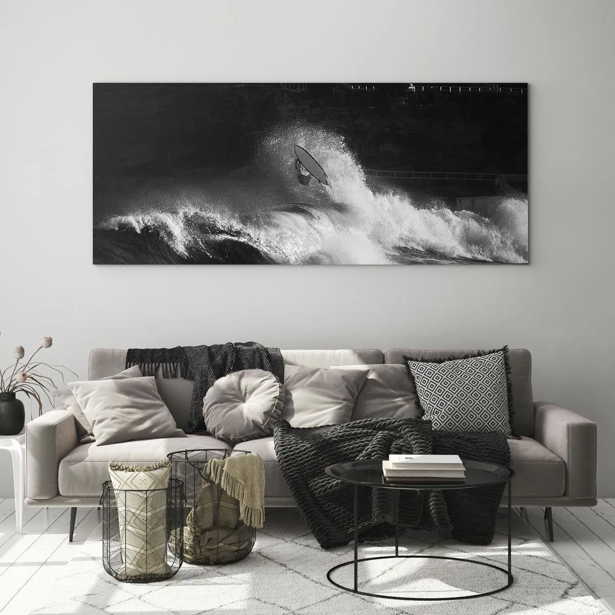 Glasbild - Bild auf glas - Herausforderung angenommen! - 90x30 cm