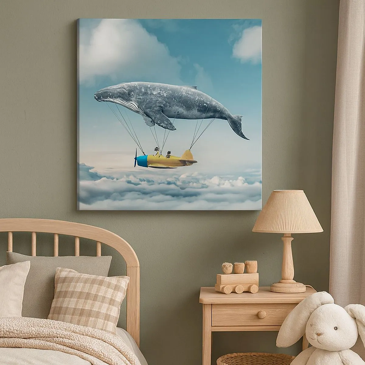 Bild auf Leinwand - Leinwandbild - Warum nicht? - 30x30 cm