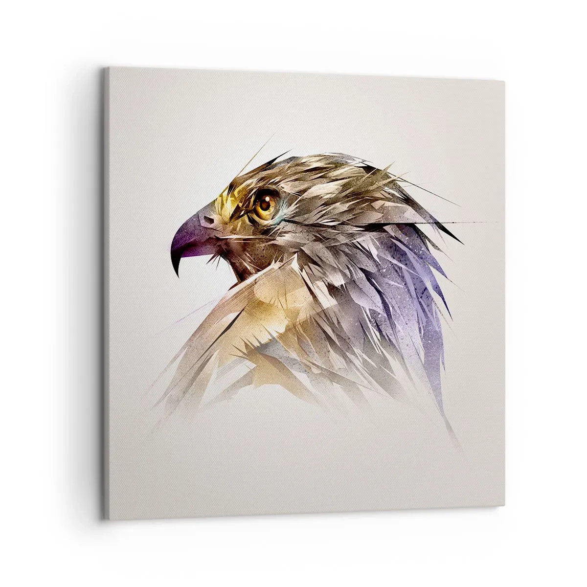 Bild auf Leinwand - Leinwandbild - Porträt eines Kriegers - 50x50 cm